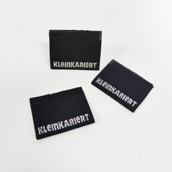 Label-Set "i-Tüpfelchen" schwarz - silberglitzer 3 Stück